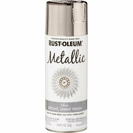 RUST-OLEUM Specialty 11 Oz. Metallic Satin Spray Paint, Silver 340648